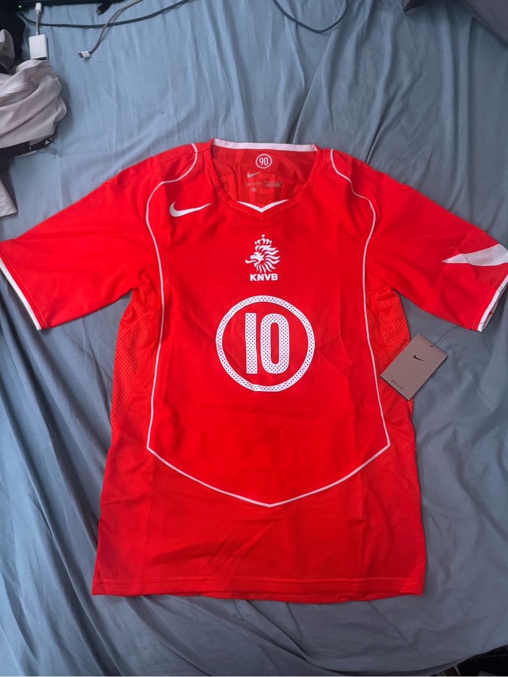 Nike Netherlands 2004 Total 90 Re Issue Ruud Van Nistelrooy #10 Size Small NWT!